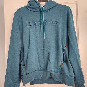 Rank 45 Teal Women's Hoodie Sweater